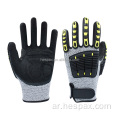 Hespax Oil Field Sandy Nitrile Cut Gloves Mechanic Gloves